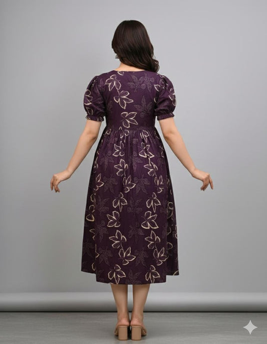 Maternity Floral Embroidered Kurti