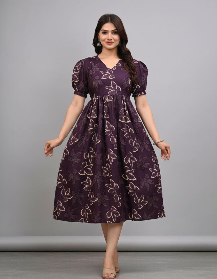 Maternity Floral Embroidered Kurti